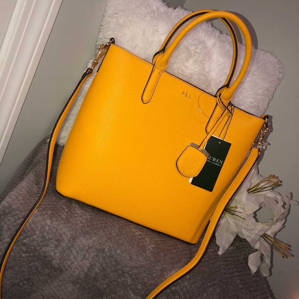 2X🎉HOST PICK🎉🌼LaurenRalphLaurenYellow Handbag🌼